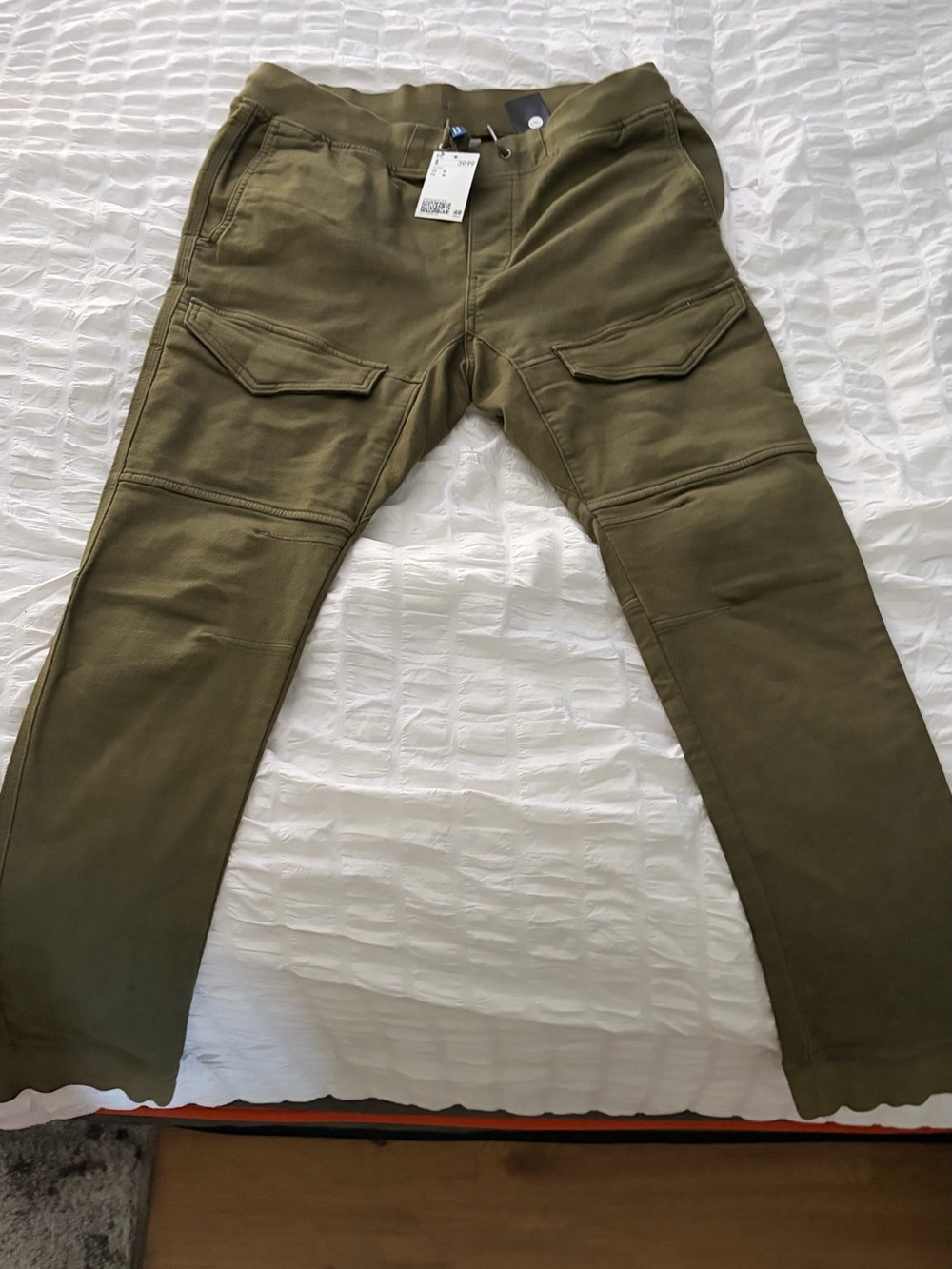 H&MOlive Green Men's Utility Cargo Pants